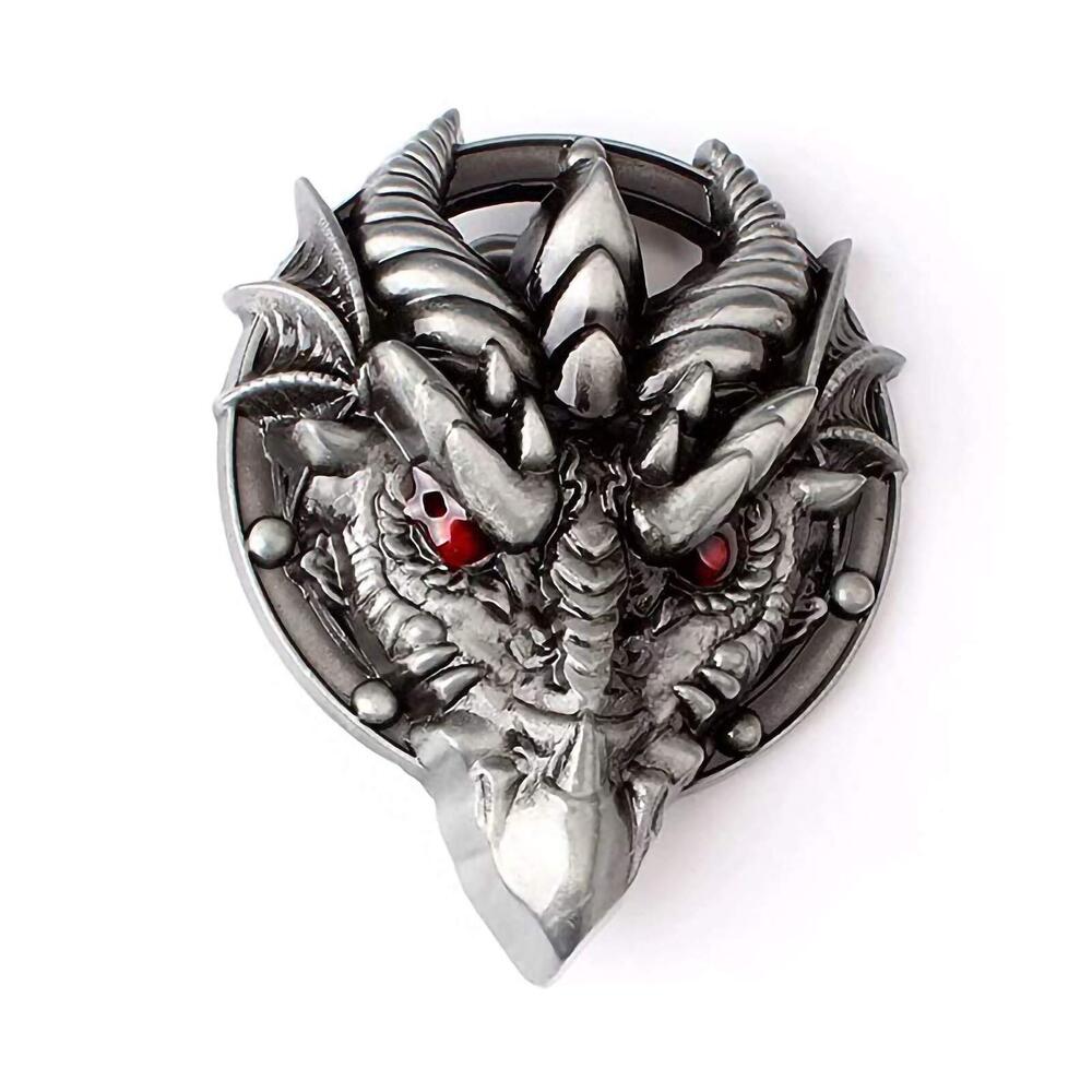 3296 Belt Buckle Western Dragon Head Fishing Belt Buckle
